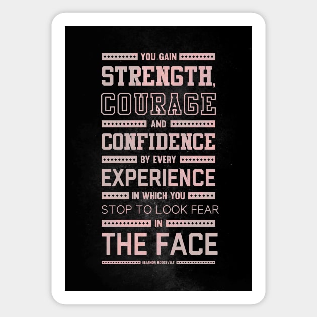 Lab N. 4 Strength Does Not Come Arnold Schwarzenegger Motivational Quote Sticker by labno4